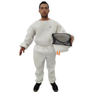 Kit Conjunto Apicultor Caça, Jaleco, Capacete e Luvas Branco