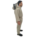 Kit Conjunto Apicultor Calça, Jaleco, Capacete e Luvas Cinza
