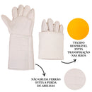 Kit Conjunto Apicultor Caça, Jaleco, Capacete e Luvas Branco
