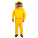 Conjunto Apicultor Calça, Jaleco e Capacete Amarelo