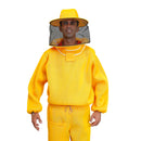 Conjunto Apicultor Calça, Jaleco e Capacete Amarelo