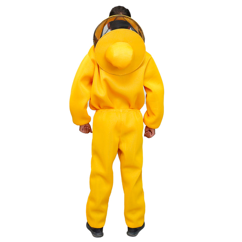 Conjunto Apicultor Calça, Jaleco e Capacete Amarelo