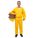 Conjunto Apicultor Calça, Jaleco e Capacete Amarelo