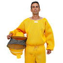 Conjunto Apicultor Calça, Jaleco e Capacete Amarelo