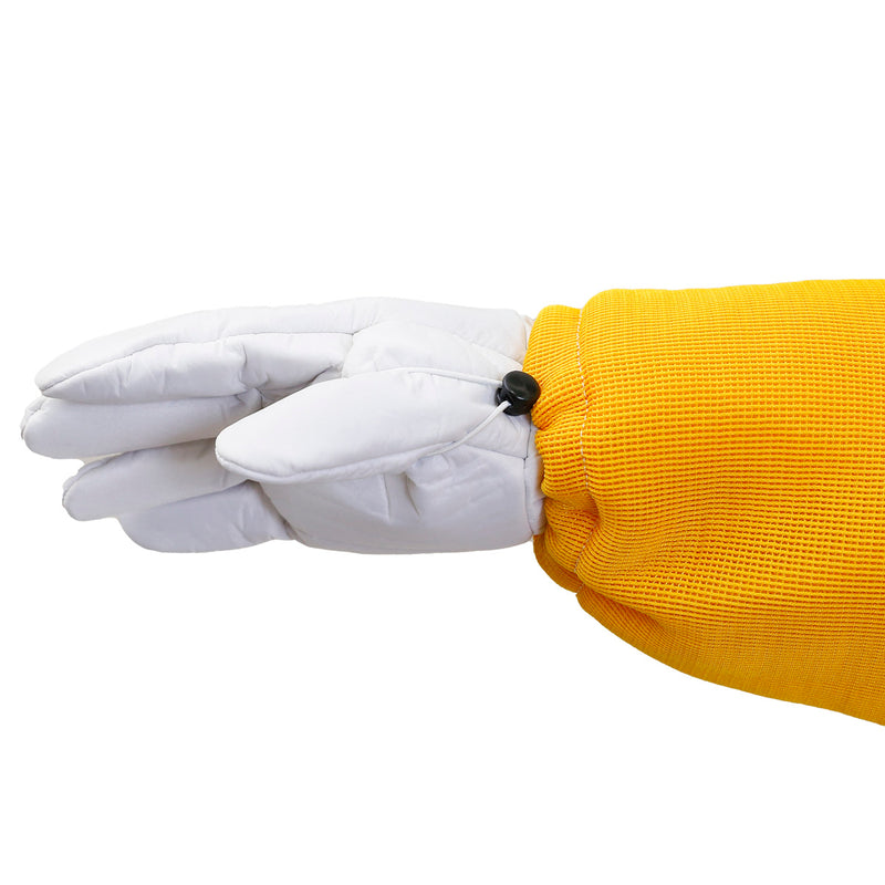 Kit Conjunto Apicultor Calça, Jaleco, Capacete e Luvas Amarelo